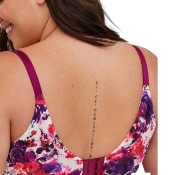 TORRID  Curve Pluss Size Full Coverage floral and skull prints Bra Size 52D - Picture 3 of 7